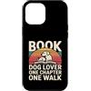 Reading Dog Lover Sunset Retro Book Custodia per iPhone 12 Pro Max Libro Dog Lover One Chapter One Walk Retro