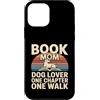 Reading Dog Lover Sunset Retro Book Custodia per iPhone 12 mini Libro Dog Lover One Chapter One Walk Retro