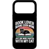 Maine Coon Cat Mom Book Lover Reading Custodia per iPhone 17 Pro Max Amante dei libri Maine Coon Mamma solo un altro capitolo con il mio gatto