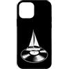 Retro Sailor Nautical Ocean Wave Minimal Custodia per iPhone 12 mini Divertente Barca a vela Vinile Disco Musica Amante Vela