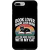 Maine Coon Cat Mom Book Lover Reading Custodia per iPhone 7 Plus/8 Plus Amante dei libri Maine Coon Mamma solo un altro capitolo con il mio gatto