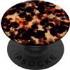 generic Motivo nero ambra tartaruga scuro PopSockets PopGrip Adesivo