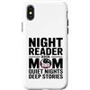Book Mom Night Reader Quiet Reading Love Custodia per iPhone X/XS Libro per lettori notturni Mom Quiet Nights Deep Stories