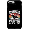 Siamese Cat Mom Book Lover Reading Custodia per iPhone 7 Plus/8 Plus Mamma siamese amante dei libri Solo un altro capitolo con il mio gatto