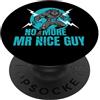 Unhinged Alpha Wolf Meme Niente più Mr Nice Guy Funny Alpha Wolf Meme Unhinged Brainrot PopSockets PopGrip Adesivo