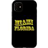 Florida Cities Custodia per iPhone 11 Souvenir di Miami Florida USA