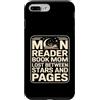 Bookworm Mom Moon Reading Lover Custodia per iPhone 7 Plus/8 Plus Moon Reader Libro Mamma Perso Tra Stelle E Pagine