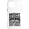 Book Mom Night Reader Quiet Reading Love Custodia per iPhone 16 Pro Max Libro per lettori notturni Mom Quiet Nights Deep Stories