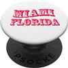 Florida Cities Souvenir di Miami Florida USA PopSockets PopGrip Adesivo