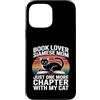 Siamese Cat Mom Book Lover Reading Custodia per iPhone 13 Pro Max Mamma siamese amante dei libri Solo un altro capitolo con il mio gatto