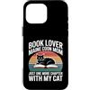 Maine Coon Cat Mom Book Lover Reading Custodia per iPhone 16 Pro Max Amante dei libri Maine Coon Mamma solo un altro capitolo con il mio gatto