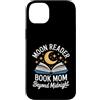 Night Reading Mom Moon Reader Book Lover Custodia per iPhone 14 Plus Moon Reader Book Mom Beyond Midnight Reading