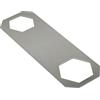 BLANCO Chiave a cartuccia esagonale, larghezza chiave 30/36, chiave in acciaio inox per aprire e chiudere l'anello di sicurezza della cartuccia per rubinetti da cucina con larghezza chiave 30 - 36 mm