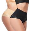 HBselect Pancera Contenitiva Donna Pizzo - Guaina Contenitiva Donna Seamless Modellante Vita Alta Senza Cuciture Mutanda Contenitive Pancia Piatta Invisibile Shapewear Post Parto