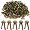sourcing map 500 fermi per carta, 8 mm x 17 mm, in metallo, per lavori artigianali, piccoli perni rotondi in ottone, per bambini, artigianato, scrapbooking, fai da te, bronzo