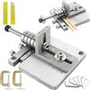 Mocoli Macchina Per Il Taglio Pelle, Macchina Per Pelare Pelle Manuale In Acciaio Inossidabile Strumento Per Pelare Pelle Fai Te Precisa Con Spessore Regolabile Con 10 Lame Ricambio E 2 Clip A G Strumenti