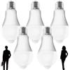 Behogan 5 lampadine LED E27 con sensore di movimento PIR, 12 W, bianco 5700 K, 1100 lumen, angolo di diffusione 120°, IRC 80, non dimmerabili, lampadine a risparmio energetico per corridoio, scale, garage