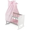 Bayer Chic 2000 - Culla per bambole fino a 46 cm, letto per bambole, mobili per bambole, stelle grigio