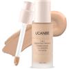 UCANBE Fondotinta e Correttore 2-in-1 - Alta Copertura e Finish Opaco - Arricchito con Acido Ialuronico - Trucco Viso a Lunga Durata per Pelli Grasse, Miste e Normali, 30ml (Beige medio)