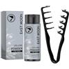 Henjunu Polvere texturizzante per capelli maschili + Pettine texturizzante nero, Fluffy Hair Powder con effetto opaco, pettine per ricci, pettineper capelli a denti larghi volumizzante - Look naturale