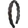 Gledola Wide Messy Braided Headband with Teeth Synthetic Hair Braided Headband High Elasticity Braids Braided Hair Band Hairpiece for Girls Women (Cioccolato fondo)