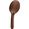 Gedy Tech 16 Oro Rosa Soffione Doccia Anticalcare 3 Tipi di Getto, Soffione Doccia Alta Pressione fino a 3 Bar, Doccino per Doccia con Filtro Antisabbia, Doccetta per Doccia con Attacco universale