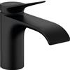 hansgrohe Vivenis Miscelatore monocomando lavabo 80 senza saltarello, nero opaco, 75012670