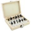 VOREL 22550 - 12pcs set di bit enrutador