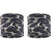 Nike Unisex Jordan Dri-Fit Terry 2PK Printed Banda sudatoria Black/Black/White One Size