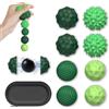 Zyluniy 8 pezzi Palle Magnetiche Anti-Stress, Gioco Sensoriale Portatile in Silicone, perfette contro lo stress e l'ansia (Adatto ad adulti o persone dai 14 anni in su) (Verde)