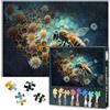 TISHIRON Puzzle di api per adulti, 1000 pezzi, api e fiori sullo sfondo di un alveare, puzzle, puzzle impossibile difficile, 50 x 70 cm