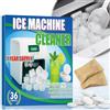 Halldeli Detergente per macchina per cubetti di ghiaccio, 36 pastiglie per la pulizia del retainer rimuove i depositi di calcare e minerali ostinati, pulitore per gelatiere prolungano la durata