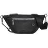 Marc Peter Georgia Marsupio in pelle | Marsupio con cintura di ricambio | Crossbody Marsupio in pelle | Hip Bag, Nero - Nappa, Classico