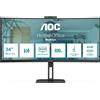 AOC V5 CU34V5CW Monitor PC 86,4 cm (34") 3440 x 1440 Pixel Wide Quad HD LED Nero [CU34V5CW/BK]