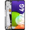 OnlyTech - Schermo LCD completo con telaio assemblato di ricambio per Samsung Galaxy A22 4G (SM-A225F)