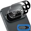 Holilo Protezione Fotocamera Posterior Pellicola per Google Pixel 10 Pro,2 Pezzi Durezza 9H HD Anti-graffio Anti-Impronta Camera Vetro Temperato Pellicola Protettiva-Nero