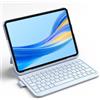 Inateck Air Tap Custodia con tastiera per iPad 10 gen, 11 gen A16 2025, Air 11 M4/M3/M2(2026/2025/2024), Air 5/4, Pro 11 (4/3/2/1), QWERTY, tastiera ultra leggera con portapenne，BK2007 Blu