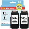 Penguin 540 XL Cartucce d'inchiostro per Canon PG-540XL Compatibile con MG3650 MG4100 MG2200 TS5150 MG3650S TS5100 MG2100 MX395 MX475 TS5151 MG4250 MG2150 MG3200 MX375 MX455 MX525 MG3500 Nero pack