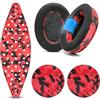 WC Modkit Arctis Nova 7 - Cuscinetti auricolari in gel, fascia larga e piastre laterali compatibili con Arctis Nova 7, 5, Pro WIRED e altri, realizzati da Wicked Cushions | Red Camo