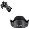 JJC Paraluce a Baionetta Compatibile con Obiettivo Tamron 28-75 mm f/2.8 Di III VXD G2 (A063) per Obiettivo Sony E-Mount, Paraluce Reversibile Sostituisce Tamron HA063