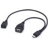 OpenII Cavo Micro USB OTG, da Micro USB maschio a USB femmina + Micro USB femmina, sdoppiatore a Y per Samsung S7 Edge S4, LG G4, telecomando DJI Spark Mavic, smartphone, tablet