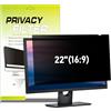 LAMA Filtro per la Privacy per Monitor da 22 Pollici, Pellicola Universale per la Protezione dei Dati 16:9 (487 x 274 mm)