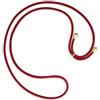 mtb more energy® Corda di Ricambio per Collana Smartphone - Rosso Scuro - compresi Cappucci protettivi (Oro) - cuerda de intercambio de Tirante Catena Banda