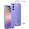 REY Pack 3X Cover in Gel TPU Trasparente per Samsung Galaxy A54 5G, Ultra Sottile 0,33 mm, Morbido Flessibile, Custodia Silicone