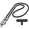 Omana Cordino per cellulare 2 in 1, cavo di ricarica multiplo, 240 W, 5 A, tipo C, portachiavi USB a ricarica rapida, universale, per Apple iPhone, Lightning Android, QC Data Cell 2 in1 (1,2 m)