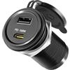 acegoo Presa USB C da 12 V 100 W PD e 18 W QC presa USB per camper, caricabatterie impermeabile per laptop, ricarica rapida per camper, barca, autobus, auto, camion, ATV, golf (confezione da 1)