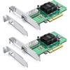 10Gtek [2 Pack] 10GbE PCIE Network Card for Intel X520-DA1, 82599EN Chip, Single SFP+ Ports, 10Gbit PCI Express x8 LAN Adapter, 10Gb NIC for Windows Server/Linux/VMware