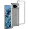 REY Pack 3X Cover in Gel TPU Trasparente per Google Pixel 8, Ultra Sottile 0,33 mm, Morbido Flessibile, Custodia Silicone