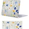 FFBOFFC Cover Rigida Compatibile con MacBook Pro 14 Pollici 2023-2021 Modello M3 A2992 A2918 M2 A2779 M1 A2442 con Touch ID, Plastica Custodia Protettiva Case & Copritastiera, Fiori selvatici