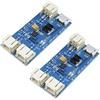 Hailege 2pcs CN3065 Mini Solar Lipo Charger Board Chip di ricarica della batteria al litio Micro USB Kit di applicazione esterna fai-da-te Modulo scheda di ricarica